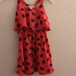 girls small elephant dress